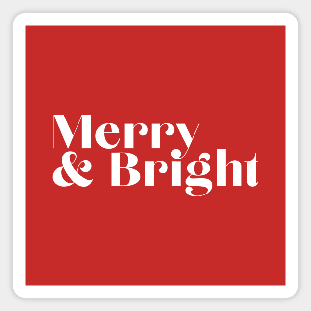 Merry & Bright Magnet by TeeTime